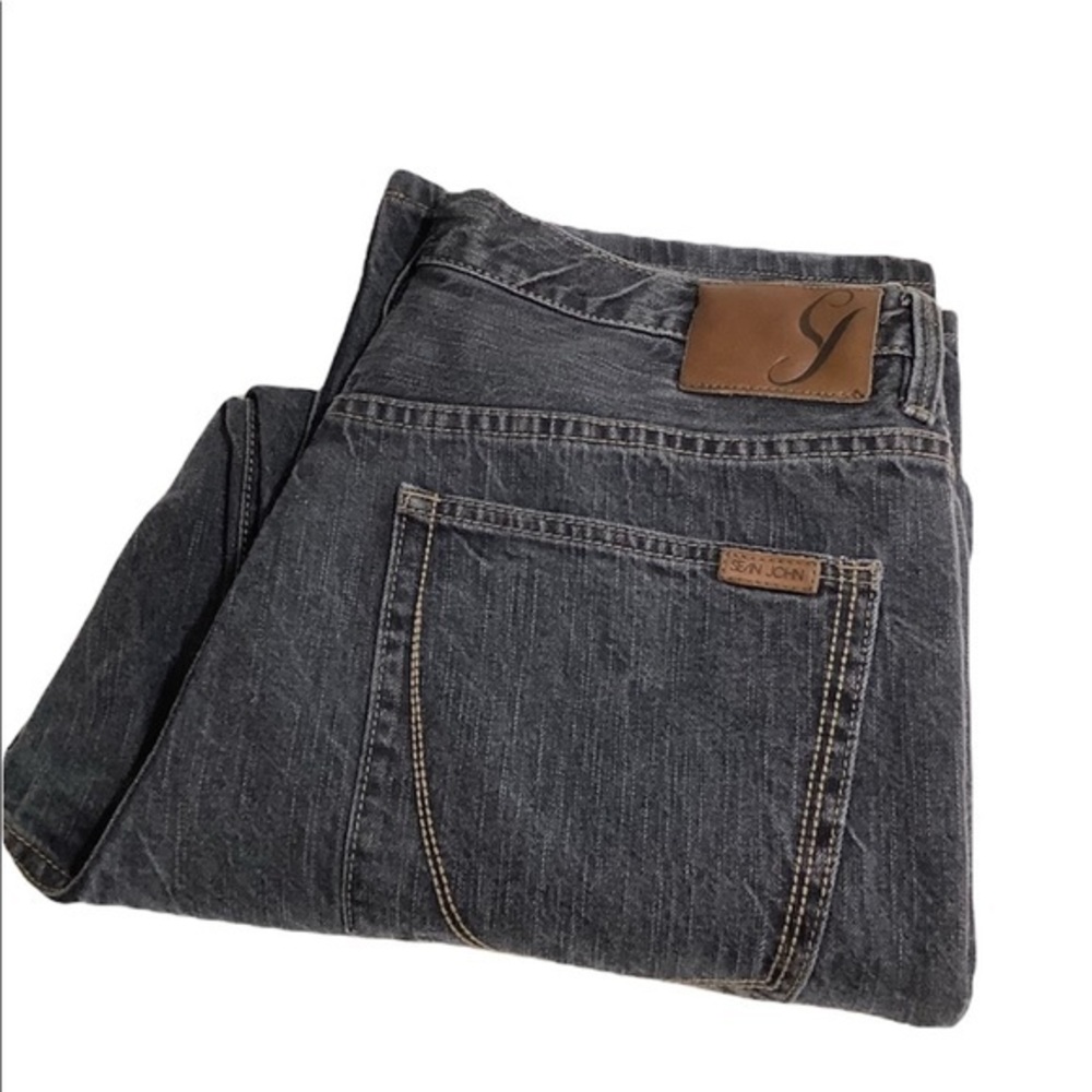Sean John black Garvey loose fit jeans size 36/32